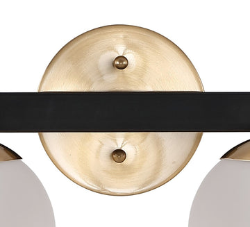 Modernist Globe Metal/Frosted Glass Modern Contemporary LED Vanity - JONATHAN Y